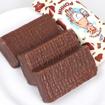大奶牛威化俄罗斯大牛威化konti康吉巧克力威化休闲零食糖果500g 2斤起批图3