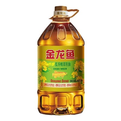 金龙鱼特香低芥酸菜籽油4.5L 非转基因 物理压榨 正宗纯香菜籽油 2瓶起批图2