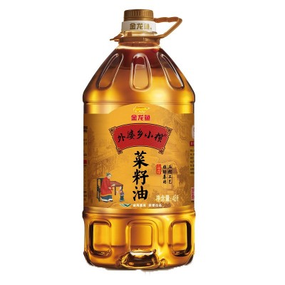 金龙鱼外婆乡小榨菜籽油4.5L 非转基因 物理压榨 家用菜籽油 2桶起批图5
