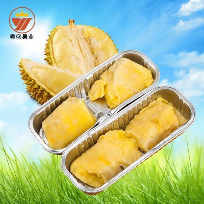 泰国进口金枕头烤榴莲 冷冻无核榴莲肉芝士烤榴莲小吃甜品100g/盒两件起批图2