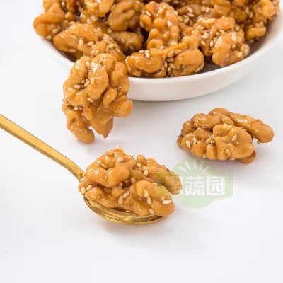 【聚蔬园】去皮香酥核桃仁芝麻海苔味脱皮餐饮酒店冷盘休闲坚果零2件起批图3
