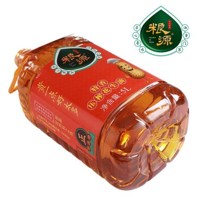 佛山粮源一级特香花生油浓香食用油 一罐大瓶装5升花生油厂家批发 2桶起售图5