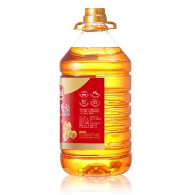 公司中秋年货福利 厂家直供 山东喜燕浓香花生油批发食用油5l 2桶起售图2