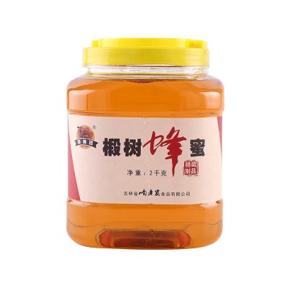 商用椴树蜜农家土蜂蜜厂家批发液态蜜oe m代 加 工蜂蜜调制品 2000g*6罐/箱  1箱起售图4