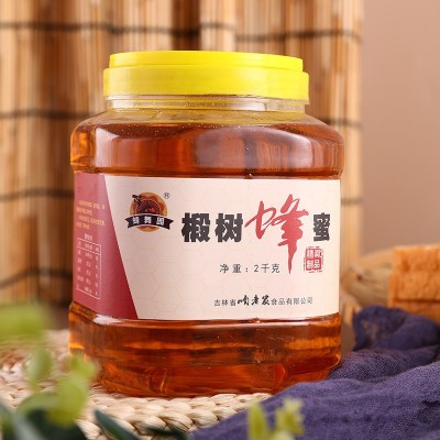 商用椴树蜜农家土蜂蜜厂家批发液态蜜oe m代 加 工蜂蜜调制品 2000g*6罐/箱  1箱起售图3