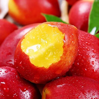 黄心油桃代发脆甜3斤5斤整箱批发当季新鲜水果园现摘黄肉桃子净重5斤【超值精品装】（大果径60mm）  2件起售图2