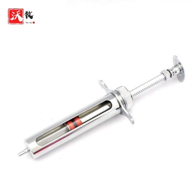 【佳善】兽用金属注射器10ml 20ML 30ML50ML不锈钢可调连续注 射器图5