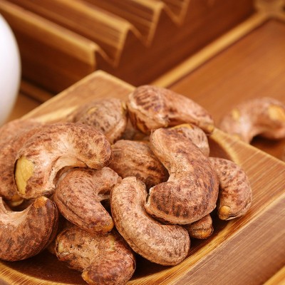 袋装腰果仁A180净重500g越南干果坚果零食批发盐焗炭烧虎皮炒货图4