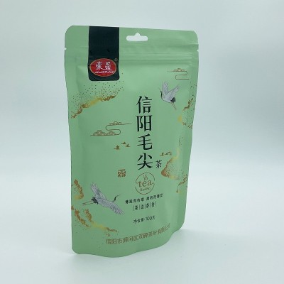 信阳毛尖茶100g便利袋装茶绿茶红茶茉莉花茶超市预包装茶叶批发图2