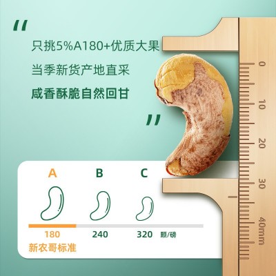 大颗粒紫衣腰果方罐500g装盐焗带皮干果坚果孕妇儿童零食团购批发图4