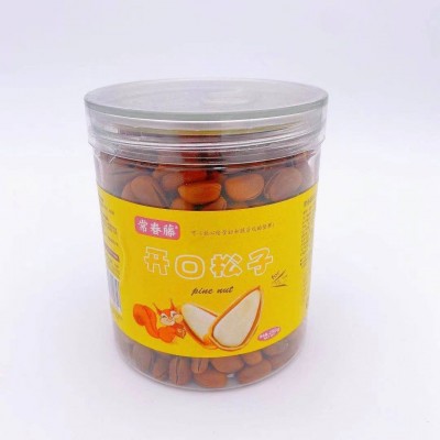 原味开口松子250g500g东北松子大颗粒罐装坚果干果零食特产小吃图5