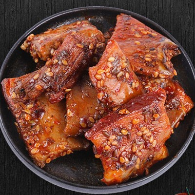老八区湘西手撕腊肉415克湖南张家界特产风味零食手撕腊肉批发图2