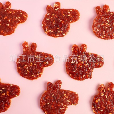 靖江特产猪肉脯 高蛋白肉脯 100g 独立包装 休闲零食 猪肉干 批发3斤图3