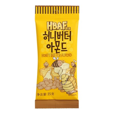 韩国进口零食芭蜂蜂蜜黄油杏仁腰果巴旦木扁桃仁坚果休闲追剧小吃图4
