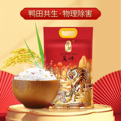 2022年新米上市 昊帅长粒香大米一年一季宁夏大米虎虎生威系列5kg图2