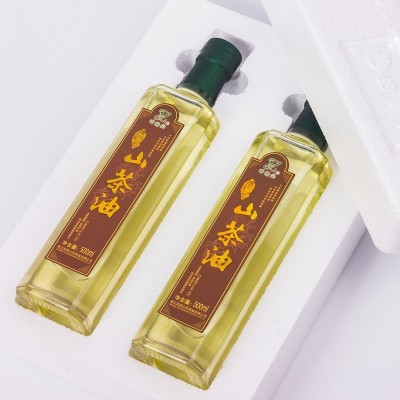 田雨山厨房家用食用调和油 食用山茶油礼盒500ml*4图3