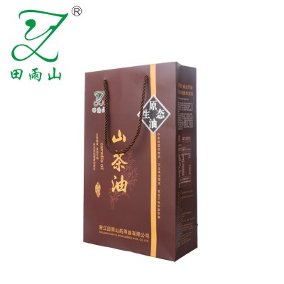田雨山500ml*2瓶礼盒装食用油压榨精炼山茶油厂家山茶油图4