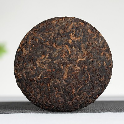 批发云南普洱茶熟茶 饼茶2009年金芽宫廷 古树 陈年普洱茶100g图3