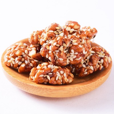 工厂定制蜂蜜芝麻琥珀核桃仁116g香酥核桃直播货源批发休闲小零食图3