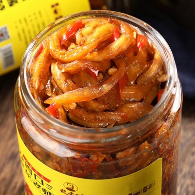 280g/瓶龙老师香辣木瓜丝木瓜条酱菜咸菜下饭菜拌面木瓜丁开味菜图5