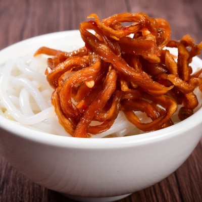 500g/瓶龙老师香辣木瓜丝干木瓜条酱菜下饭菜木瓜丁开胃菜下饭菜图3