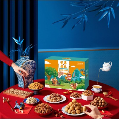 年货坚果礼盒零食礼包特产干果礼盒过年春节送礼员工福利团购批发图3