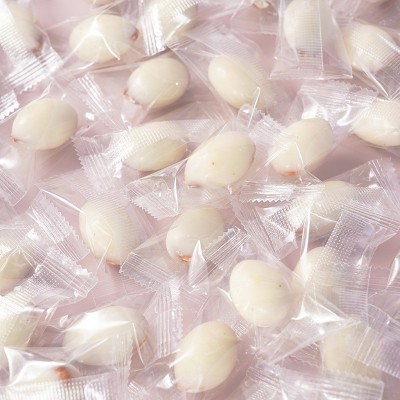 批发网红酸奶巴旦木仁200g袋装新疆酸奶裹巴旦木奶酪夹心杏仁牛奶图3