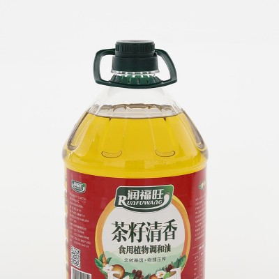 5升压榨食用植物调和油 茶籽清香食用调和油小瓶食用油批发图4