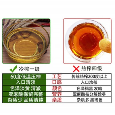 亚麻籽食用植物调和油500ML升亚麻籽油厂家直供礼品会议图3