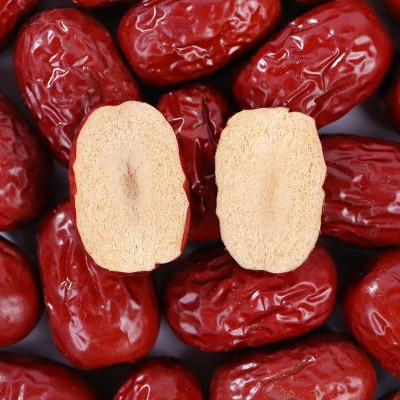 新疆清洗灰枣大量批发代发500g 若羌特产枣小核煮粥包粽子大红枣图2