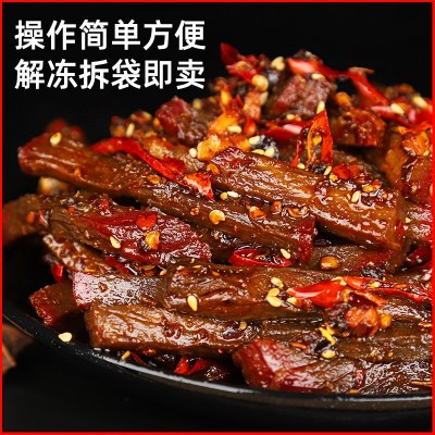 工厂冷冻批发四川冷吃兔丁牛肉熟食餐饮专用食品辣子鸡丁大包装图2