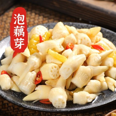 洪湖特产酸辣藕簪开胃泡藕芽泡菜凉菜开袋即食新鲜酸辣泡藕芽400g图2