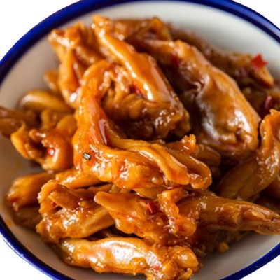 香辣去骨鸭爪卤味无骨鸭爪鲜肉现卤休闲小零食批发 鸭爪图3