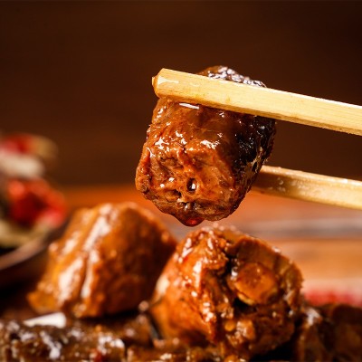 炭烤鸭脖 风味零食小时辣酱鸭脖子批发 办公室小零食辣酱图3