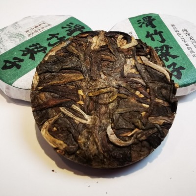 产地直批 云南普洱茶勐宋2019年滑竹梁子8克mini小饼散装生茶图3