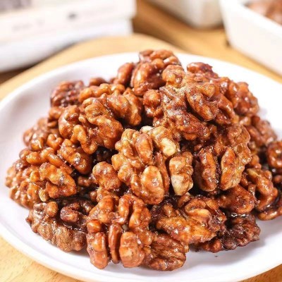 【代发】琥珀核桃仁蜂蜜熟核桃 网红零食炒货香甜酥脆批发核桃仁图2