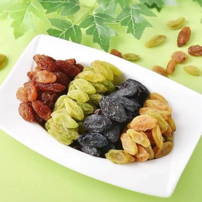 四色葡萄干新疆葡萄干批发500g 混合黑加仑红香妃树上黄绿葡萄干图2