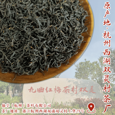 2023新茶杭州手工九曲红梅明前龙井红茶工夫红茶散装茶叶批发500g图3