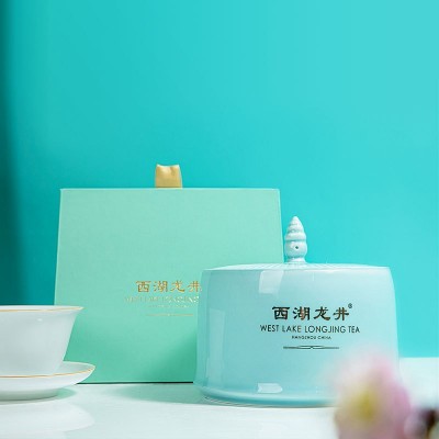 正宗西湖2022新茶上市 春茶绿茶明前茶叶精选礼盒100g龙井茶叶图2