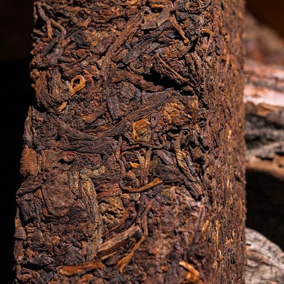云南普洱茶熟茶 冰岛黄金条熟茶砖 普洱砖茶厂家直销普洱熟茶砖茶图2
