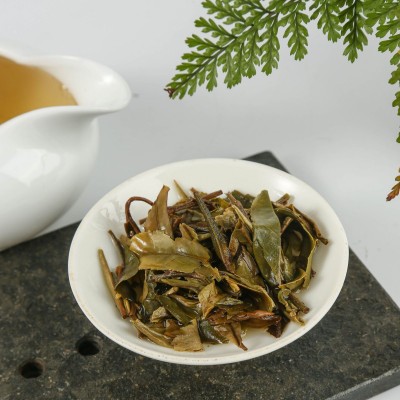 福鼎高山日晒白茶花香白牡丹茶饼紧压茶300g茶饼批发厂家直供图3