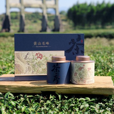 嫣语茶话2023年新茶黄山毛峰绿茶茶叶礼盒装茶礼礼品送礼企业团购图3