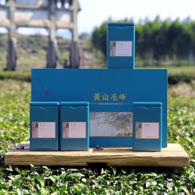 嫣语茶话2023年新茶绿茶黄山毛峰茶叶礼盒装茶礼真的原产地茶叶图2