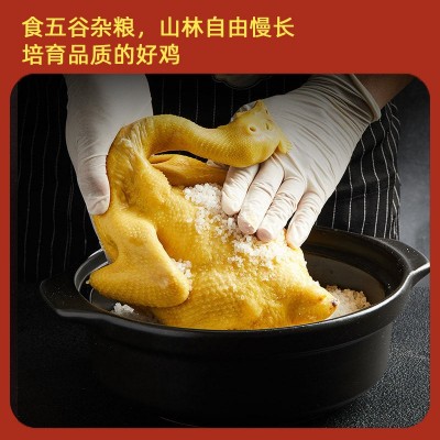 鸡肉广西盐焗鸡整只古法腌制广式咸味即食熟食手撕鸡香鸡鸡肉图3