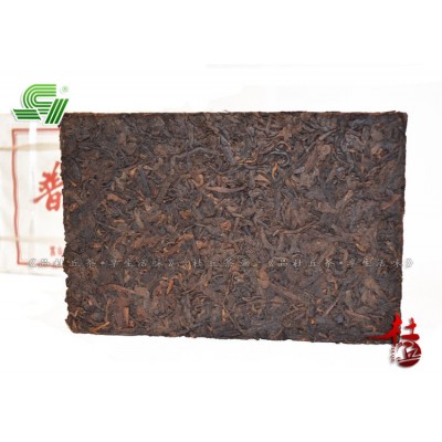 批发供应普洱茶-03年茶料 07年出厂 香源绿色 7581 茶砖图2
