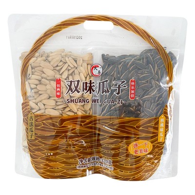 大丰双拼瓜子古法海盐核桃味原味好吃休闲搭配追剧零食24袋/箱图3