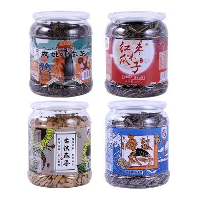 大纯丰海盐古法红枣核桃四味罐装瓜子现货炒货办公室零食手剥瓜子图5