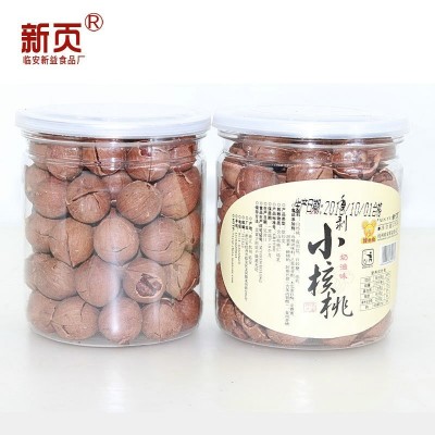 新货坚果休闲零食品 大籽手剥山核桃250g/罐装 临安特产零食年货图2