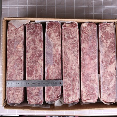 供应冷冻雪花牛肉粒日式料理生鲜牛肉烧烤铁板食材牛肉粒 冷冻图3