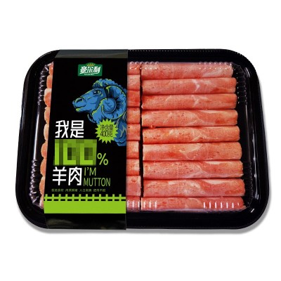 销售牧客赛尔肥羊复合涮锅肉片 火锅食材用羊肉卷 羊肉片现货批发图4